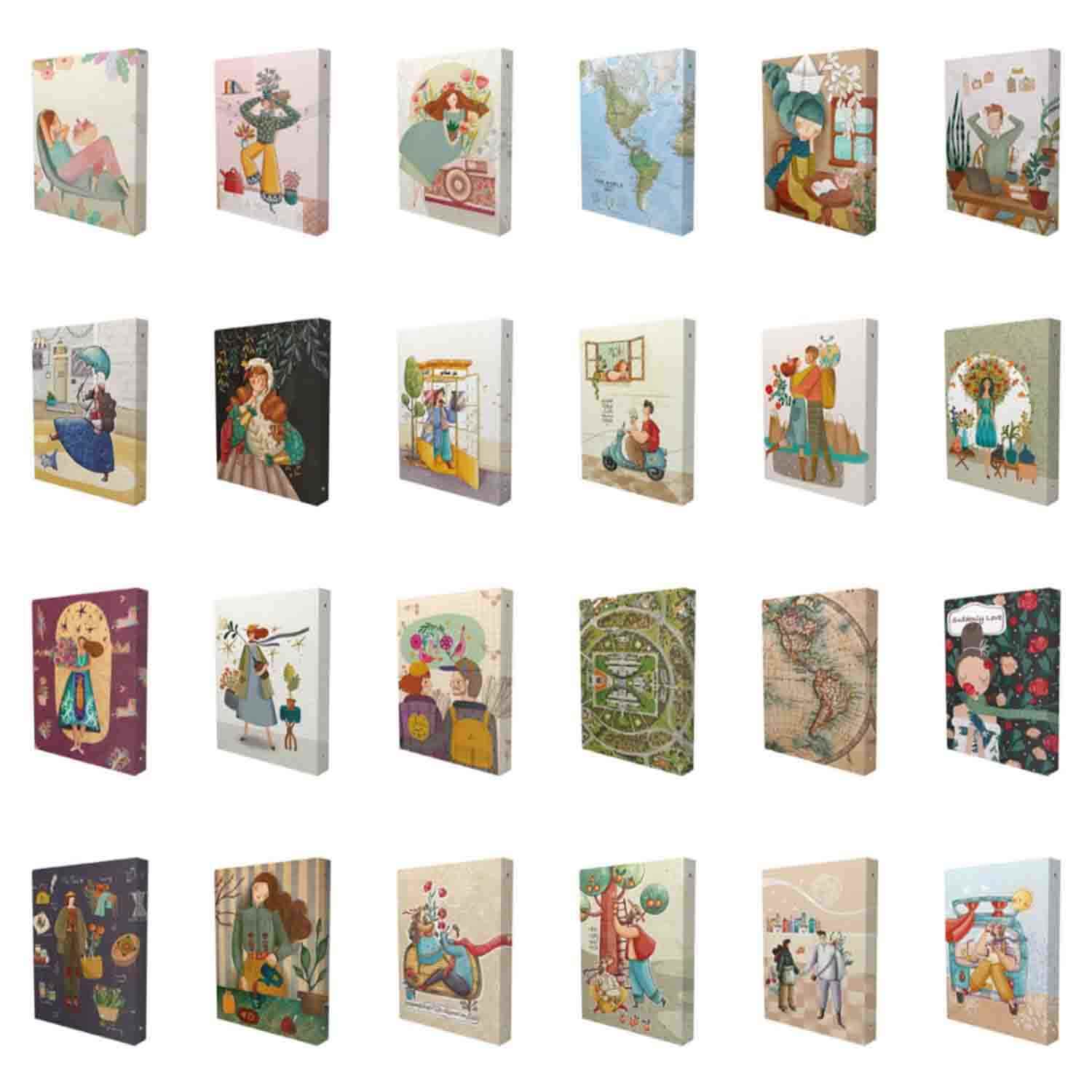 دفتریادداشت کلاسوری 6حلقه 17*12مسترنوت کد464کارتن42عددی