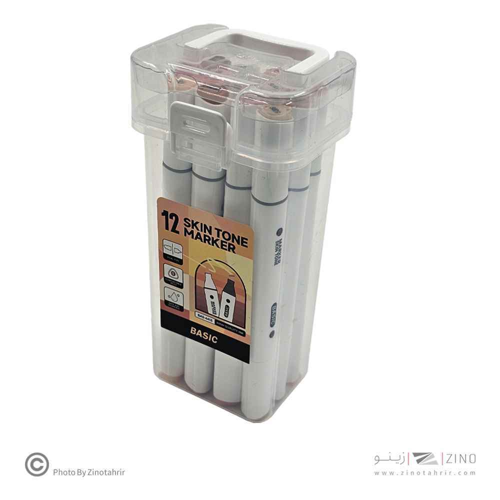 ماژیک12رنگ راندو بیسیک رنگ پوست کد4413