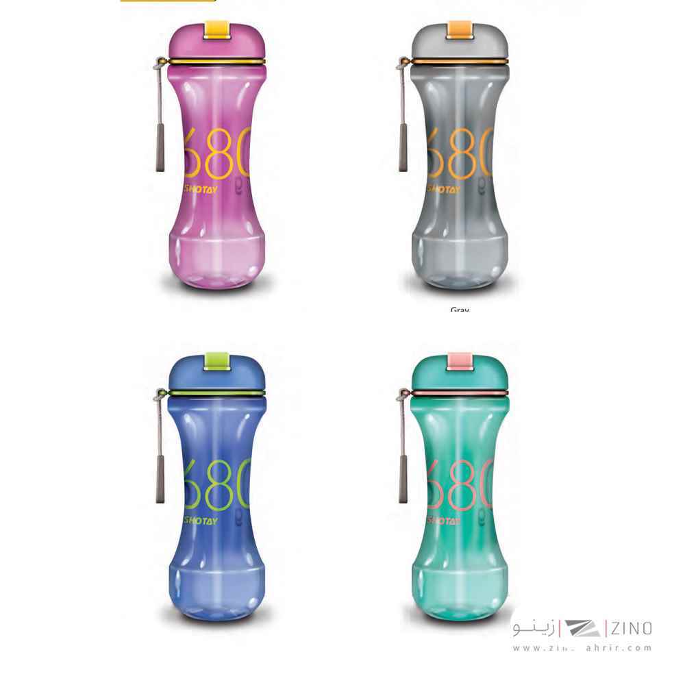 قمقمه550میل نی دار طرح دمبل شوتای کد6923