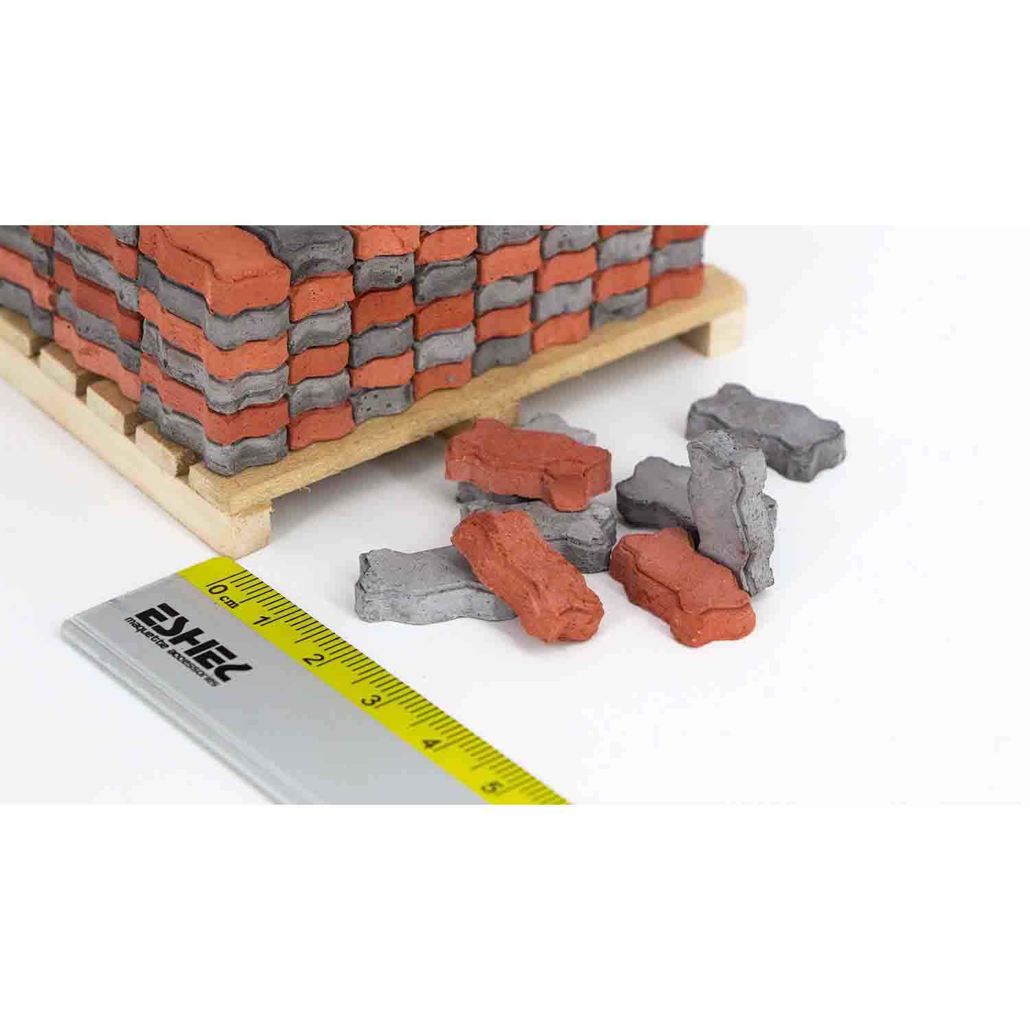 سنگ فرش موجی مقیاس 1/12  تعداد200عددی اشل 