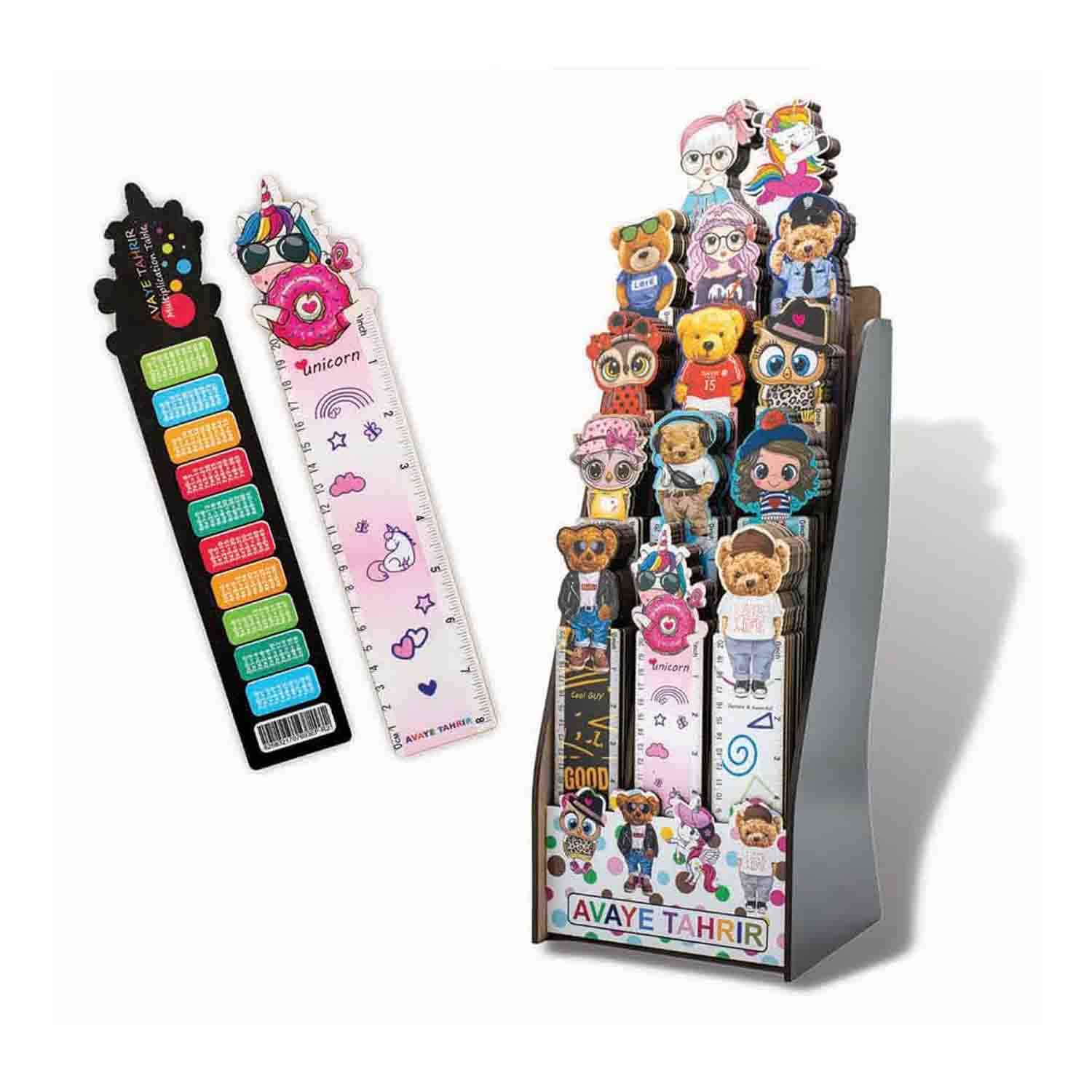 خط کش 20سانت بزرگ فانتزی آوای تحریرکد EPR21