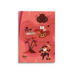 دفتر40برگ وزیری شومیزفانتزی الیپون کد292کارتن108عددی