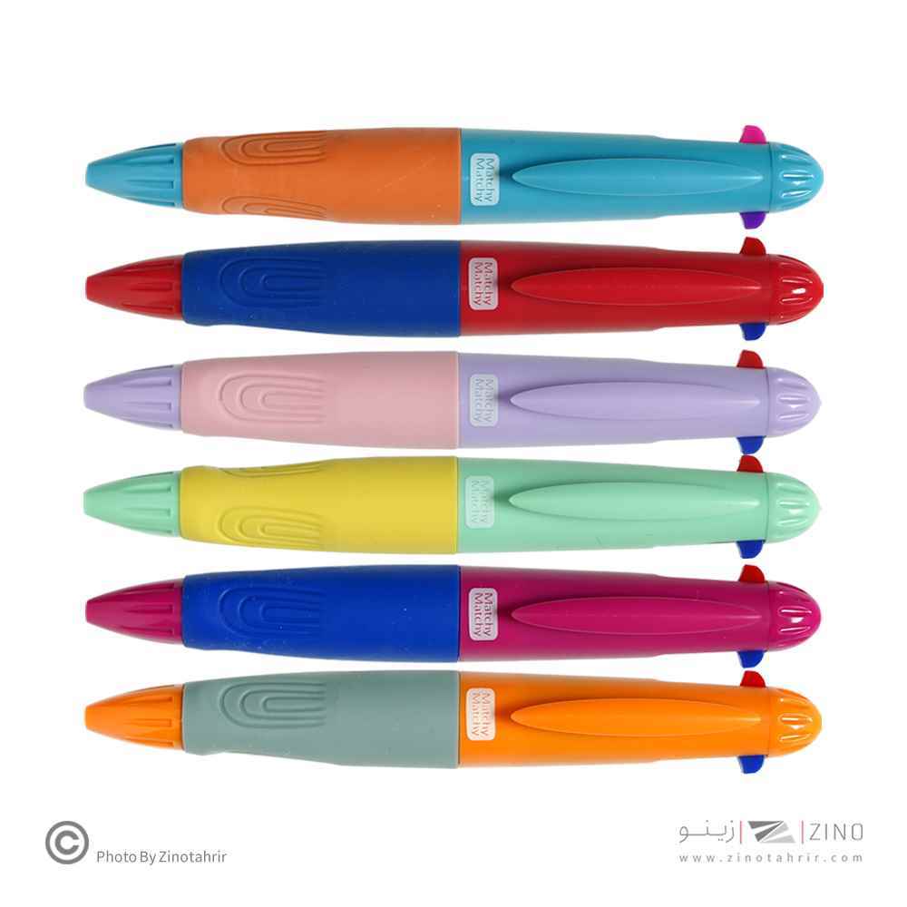 خودکار فشاری1/0کوتاه3رنگ اسکول فنز کد921403