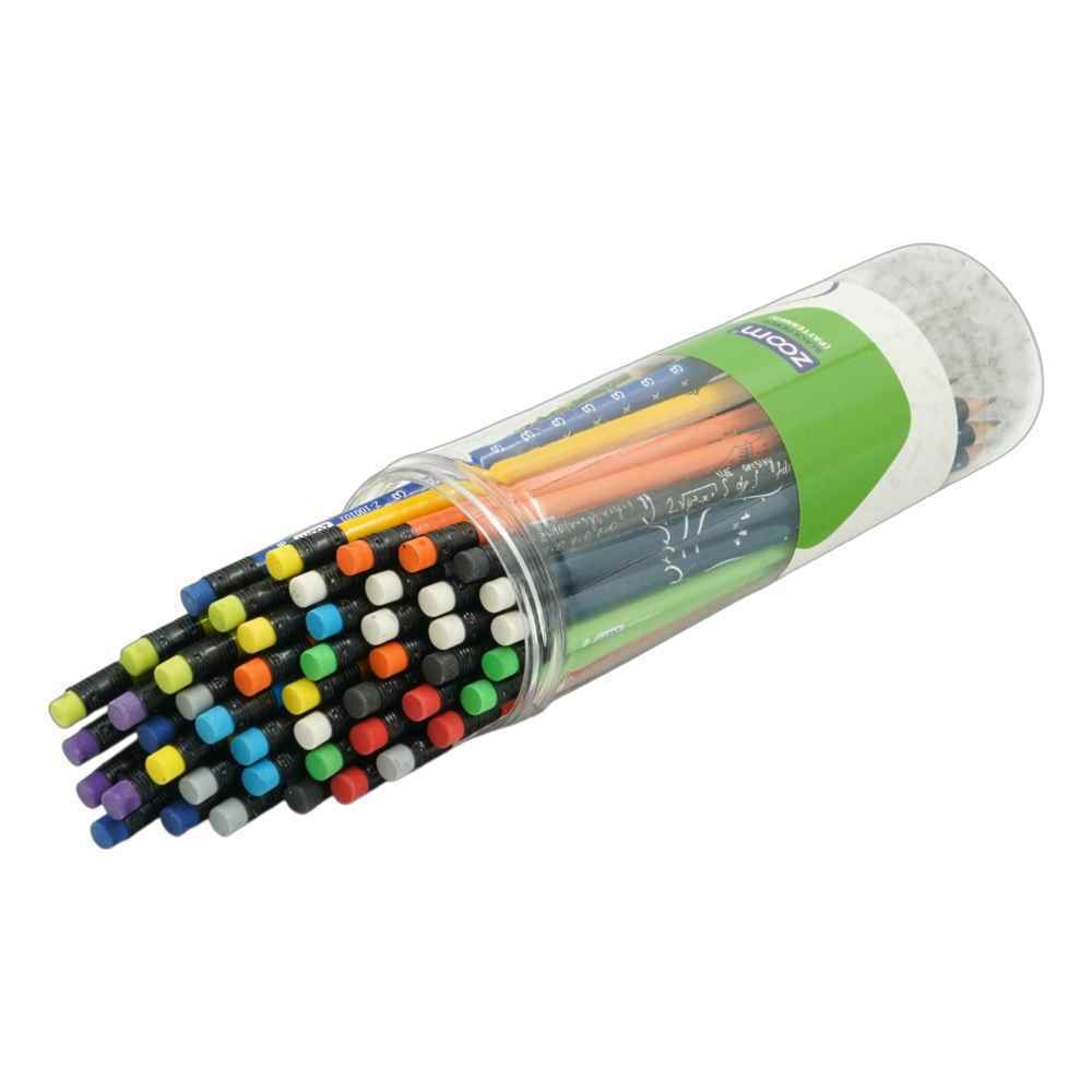 مداد مشکی بدنه گرد پاکن دار زوم کدz-100101