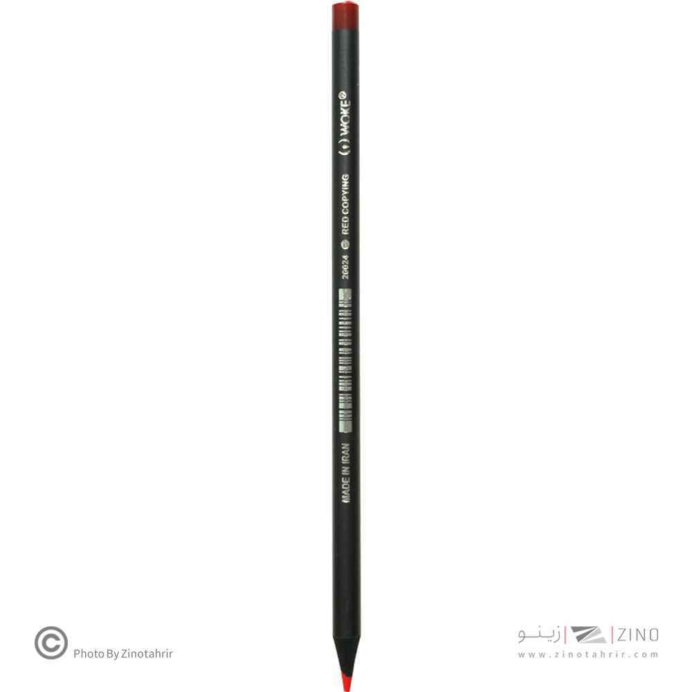 مداد قرمز چوب مشکی ووک کد 20024