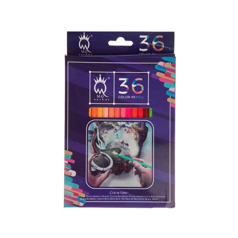 مداد رنگی 36رنگ جعبه مقوایی ام کیو