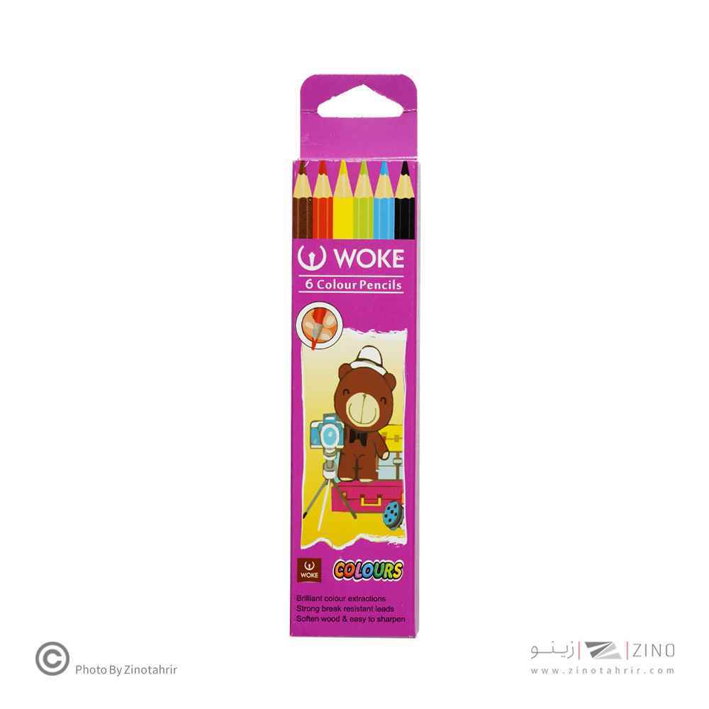 مدادرنگی6رنگ(شش گوش) جعبه مقوایی ووک