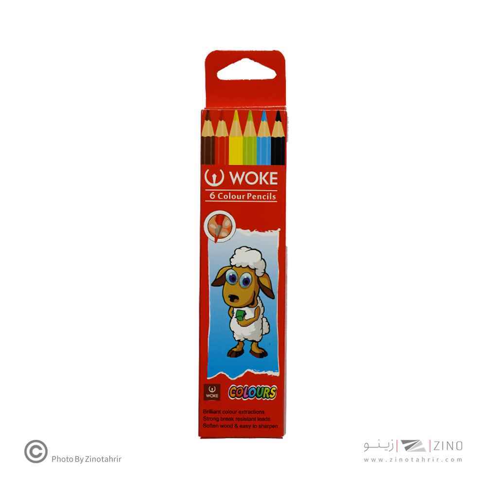 مدادرنگی6رنگ(شش گوش) جعبه مقوایی ووک