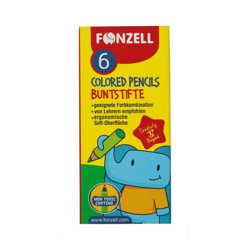 مدادرنگی6رنگ کوتاه جعبه مقوایی فونزل کد685083یاکد685074