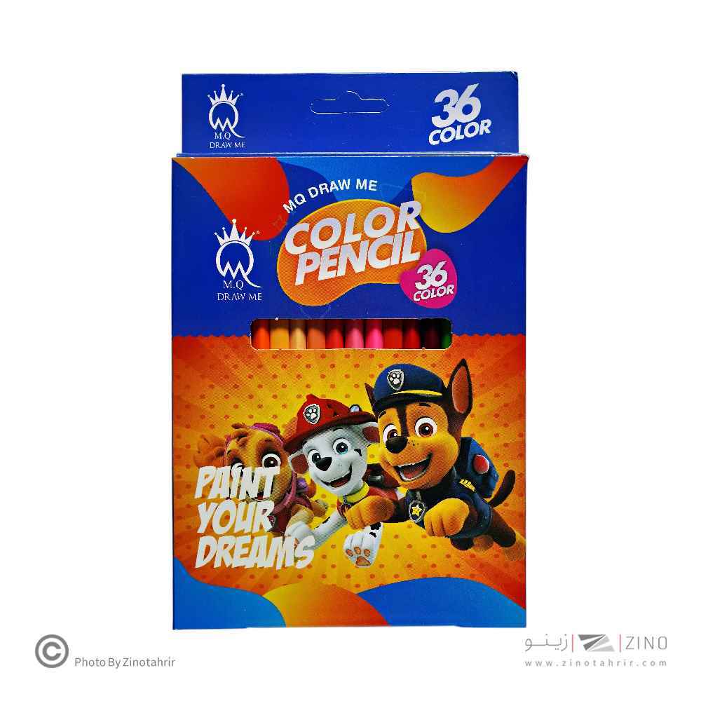 مداد رنگی36رنگ جعبه مقوایی(دانش آموزی) ام کیو