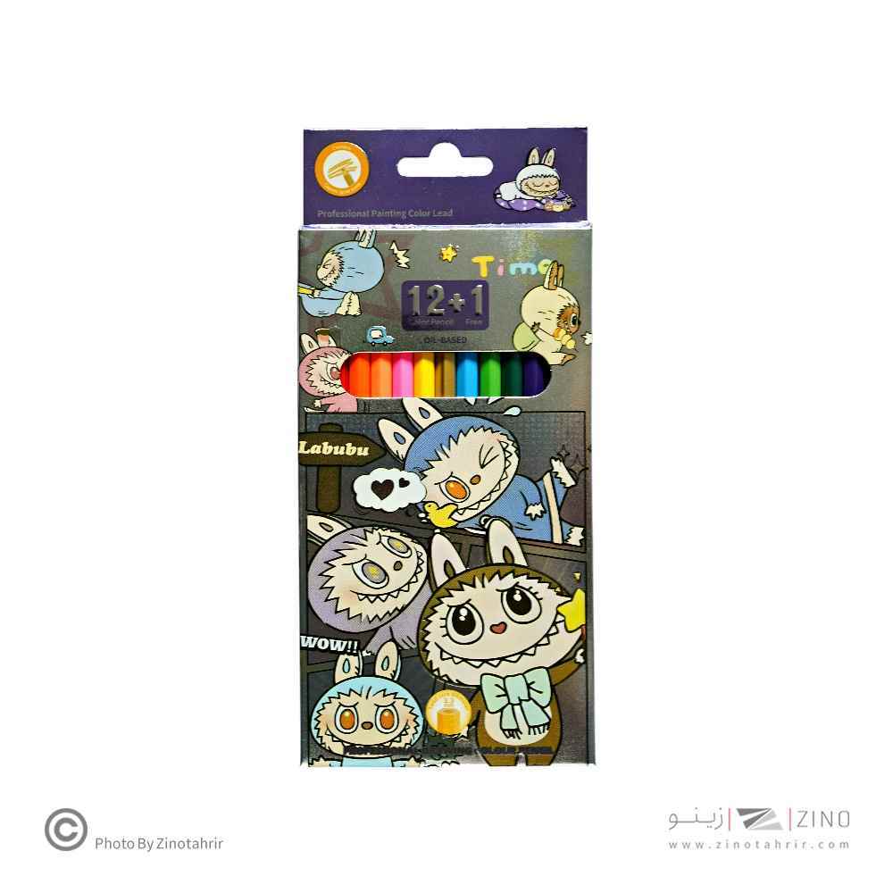 مدادرنگی12+1رنگ جعبه مقوایی(کرومی و لبوبو) کدU122-121