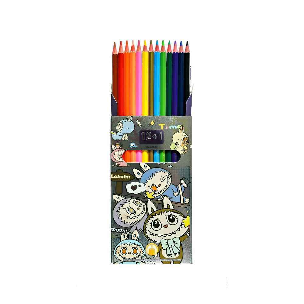 مدادرنگی12+1رنگ جعبه مقوایی(کرومی و لبوبو) کدU122-121