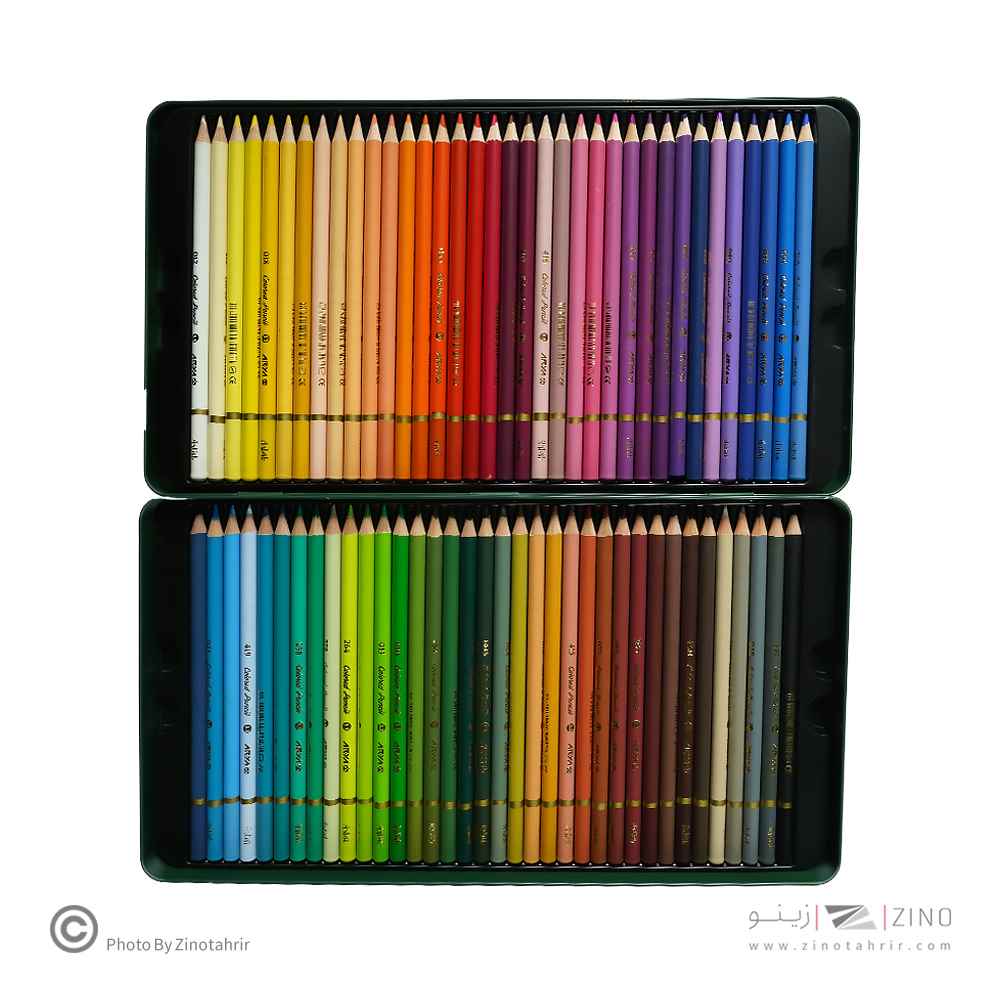 مداد رنگی72رنگ جعبه فلزی حرفه ای /آرتیست آریا کد3905/3934