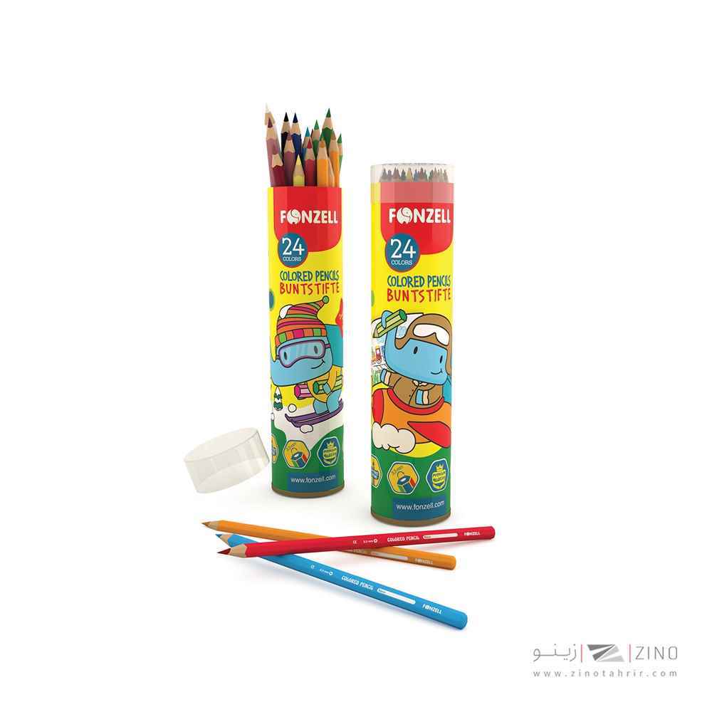 مدادرنگی24رنگ قوطی فلزی فونزل کد685045/685047