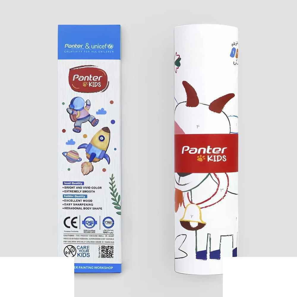 کارگاه رنگ آمیزی کاغذ رولی با تکنیک مداد رنگی پنتر کدpuw103