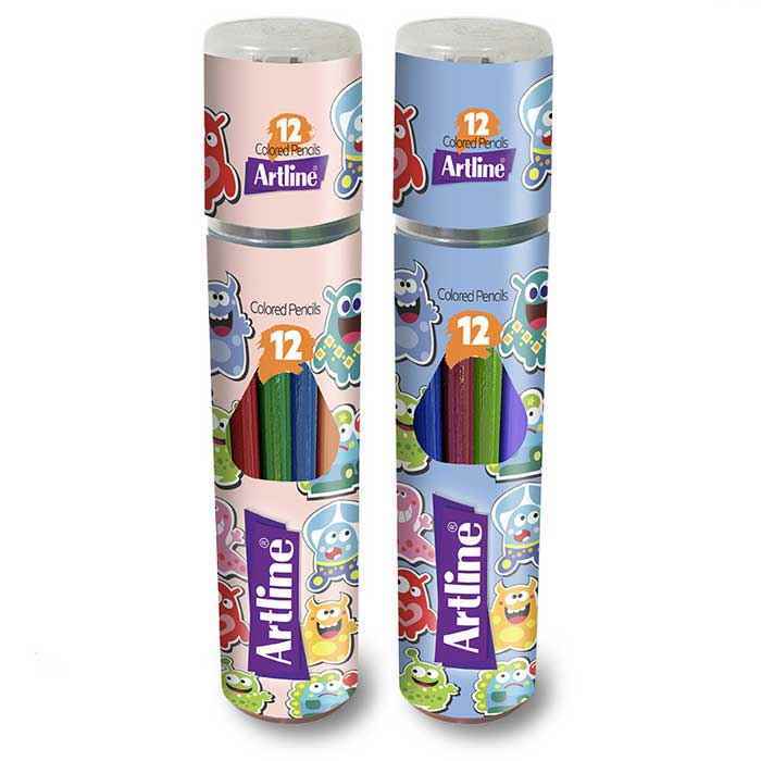 مدادرنگی12رنگ قوطی آرتلاین