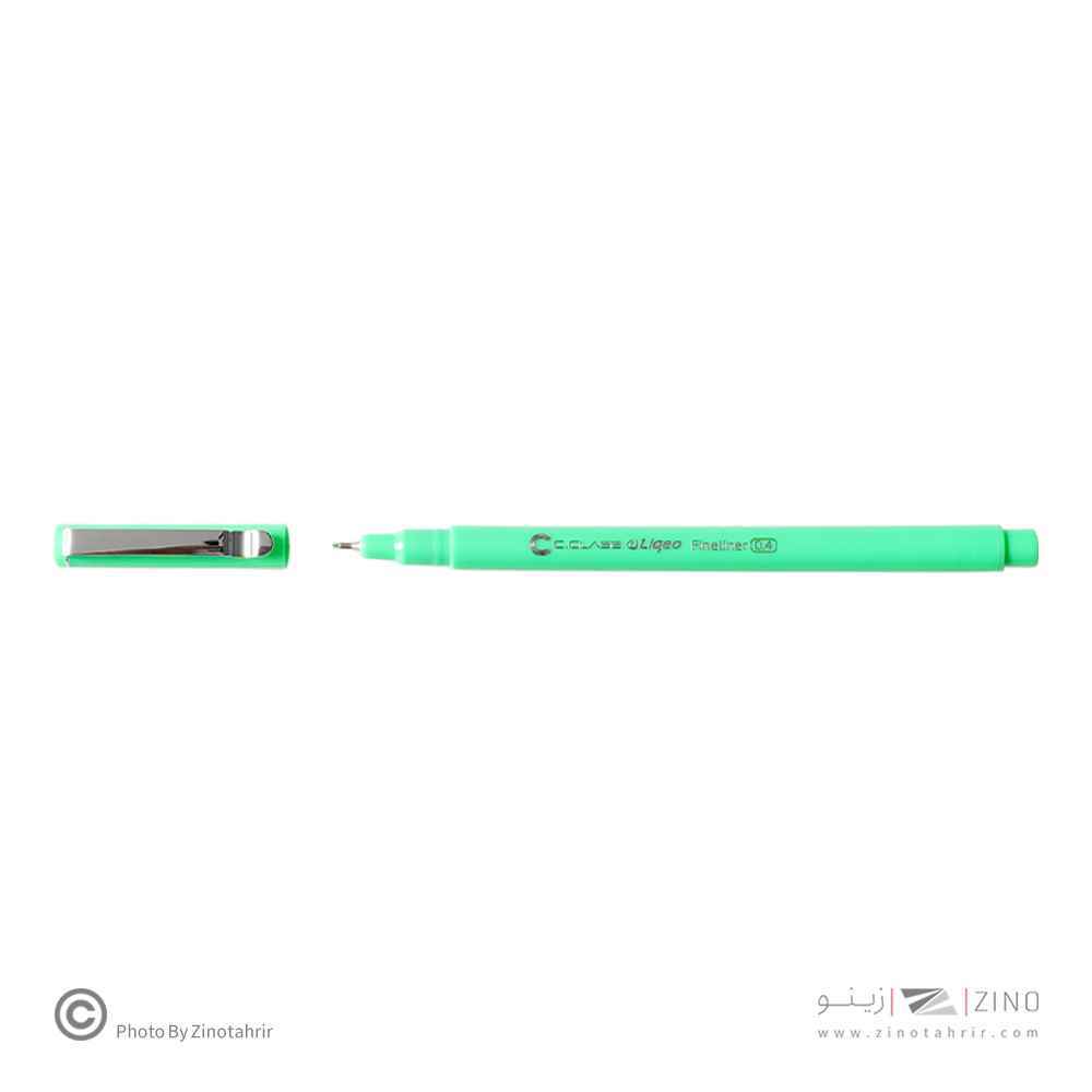 روان نویس نوک نمدی سبزنئون گیره فلزی سیکلاس کدF-5015-14