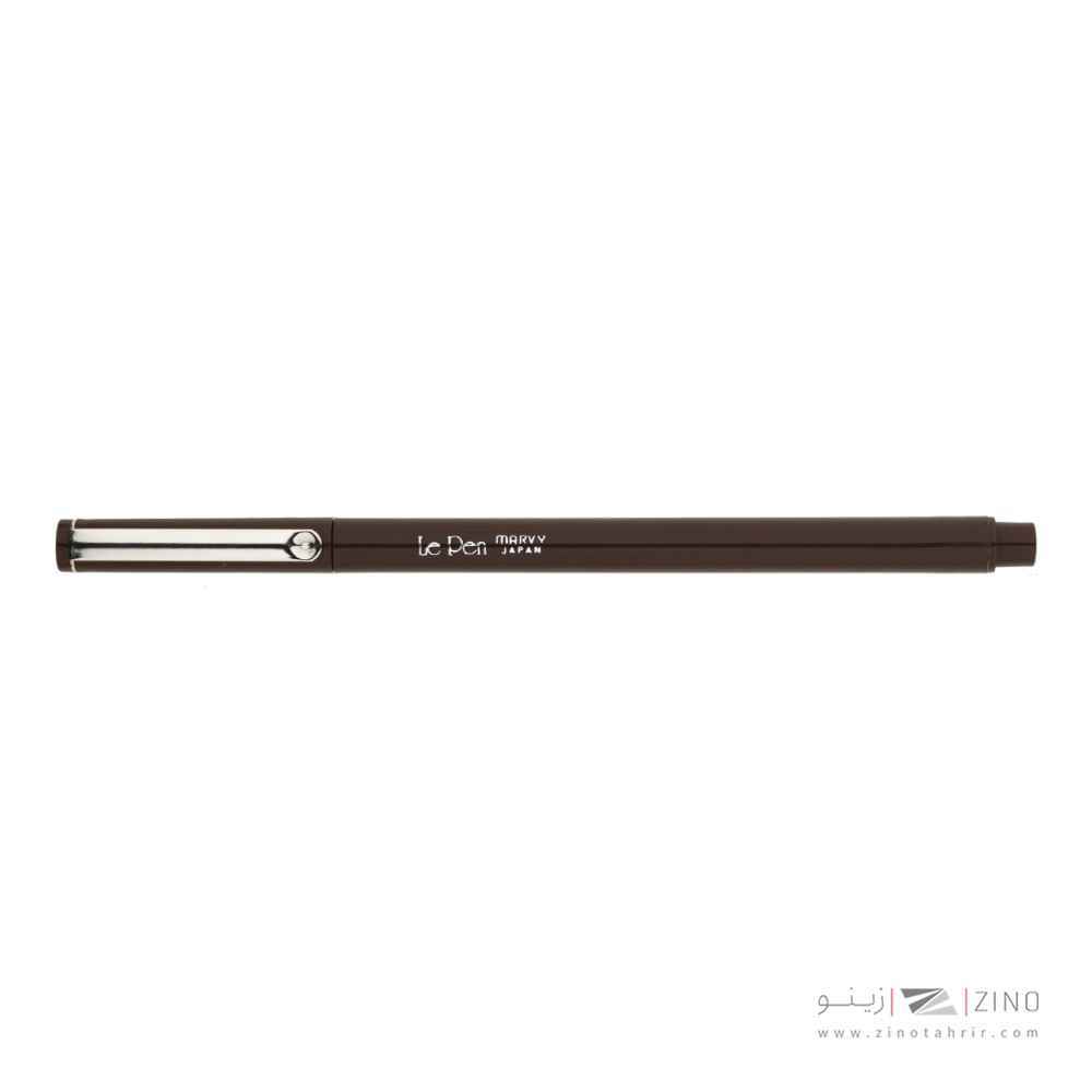 روان نویس نوک نمدی یوشیدا رنگ قهوه ای  کد6