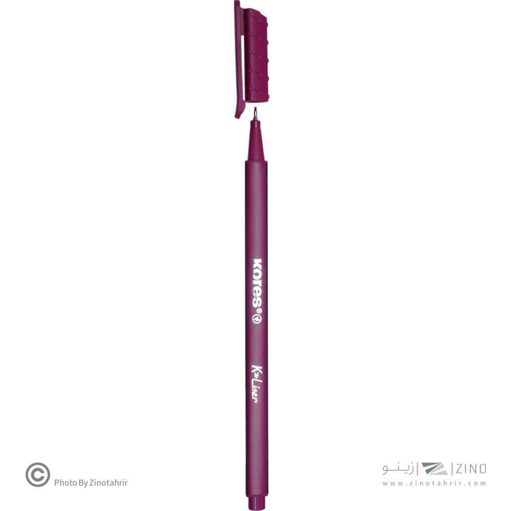 روان نویس نوک نمدی بدنه سه گوش کورس رنگ ارغوانی کد28172