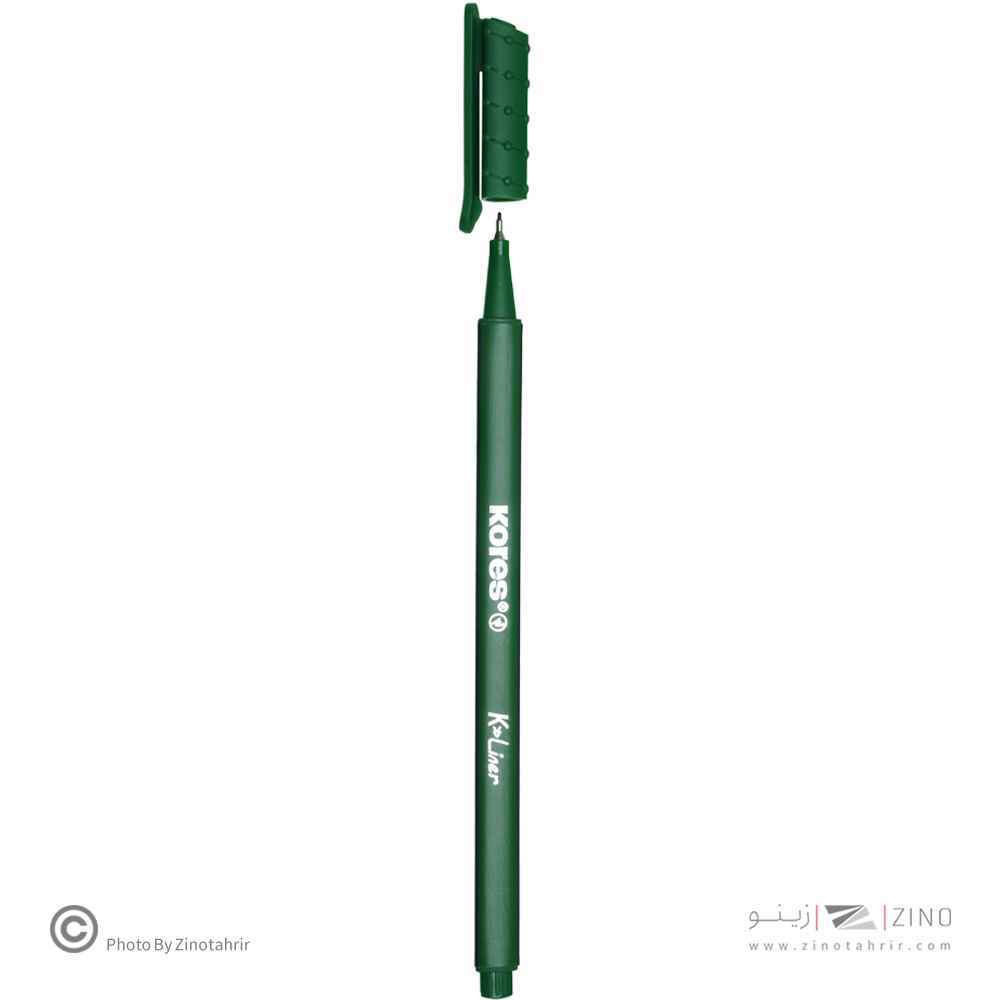 روان نویس نوک نمدی بدنه سه گوش کورس رنگ سبزجنگلی کد28164