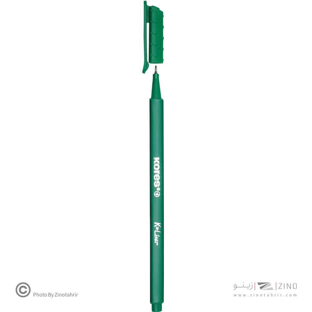 روان نویس نوک نمدی بدنه سه گوش کورس رنگ نعنایی کد28167