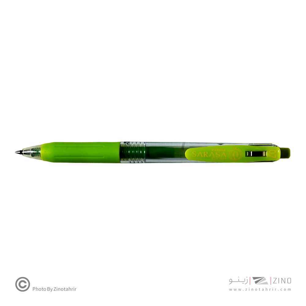 روان نویس فشاری ساراساکلیپ سبزروشن 0/7 زبرا (10عددی)