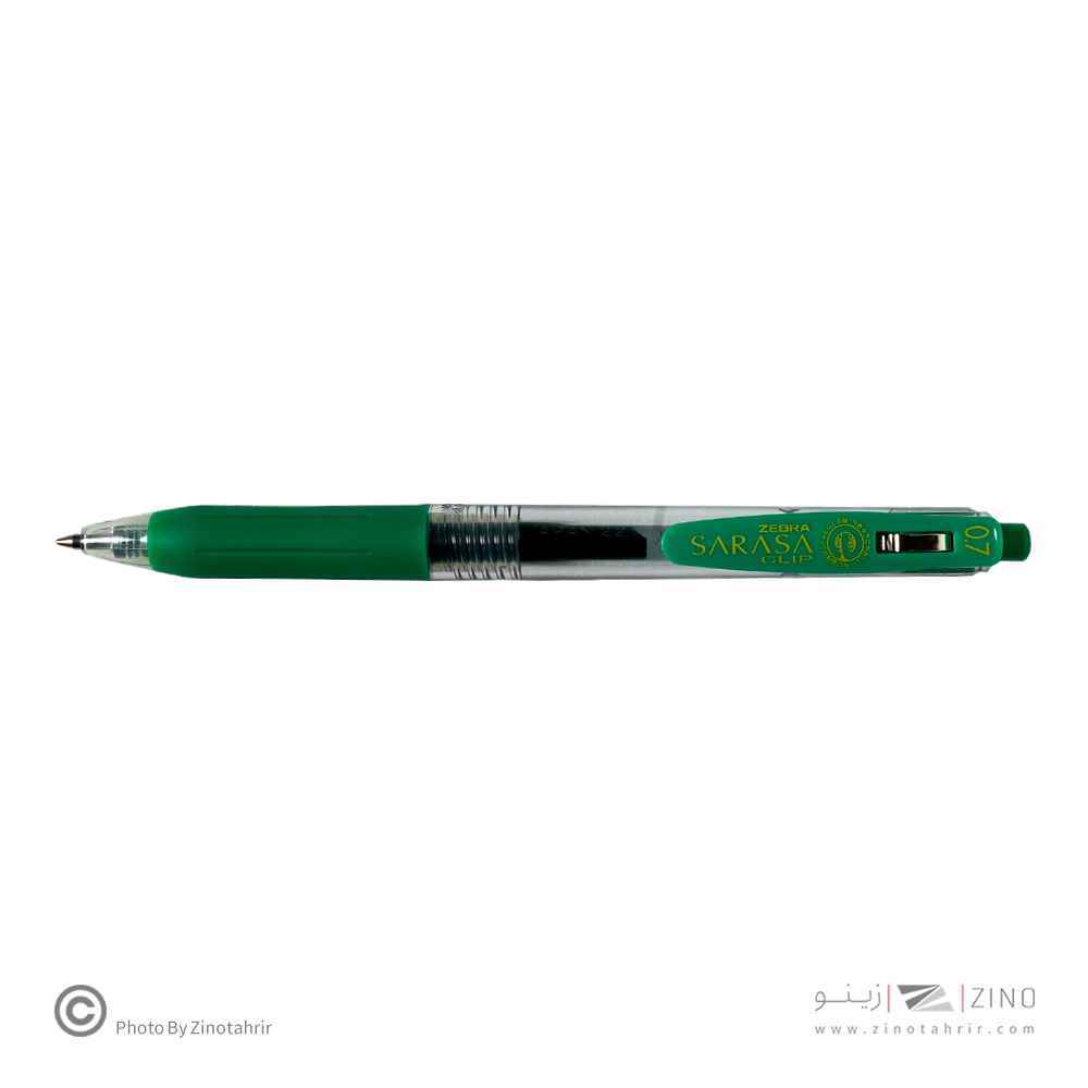 روان نویس فشاری ساراساکلیپ سبزتیره 0/7 زبرا(10عددی)
