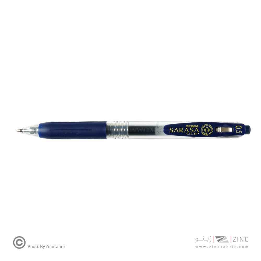 روان نویس فشاری ساراساکلیپ سرمه ای 0/5 زبرا(10عددی)