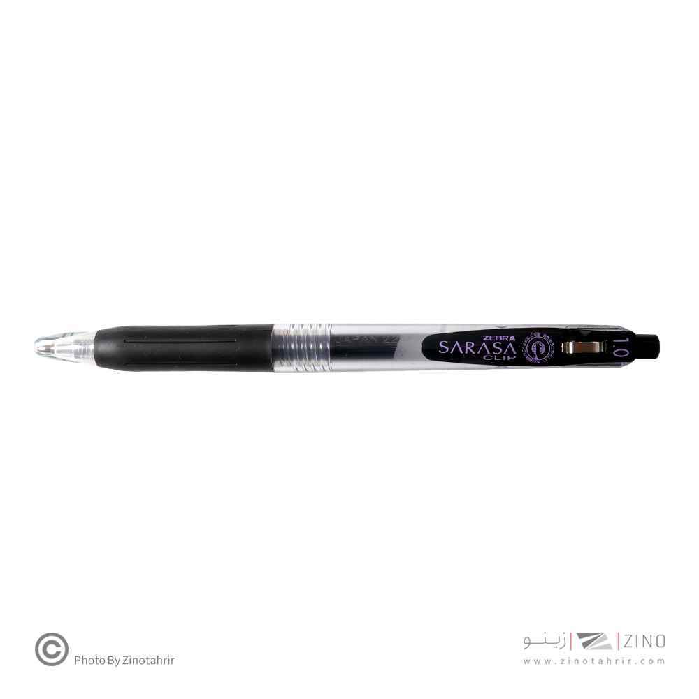 روان نویس فشاری ساراساکلیپ مشکی 1/0 زبرا