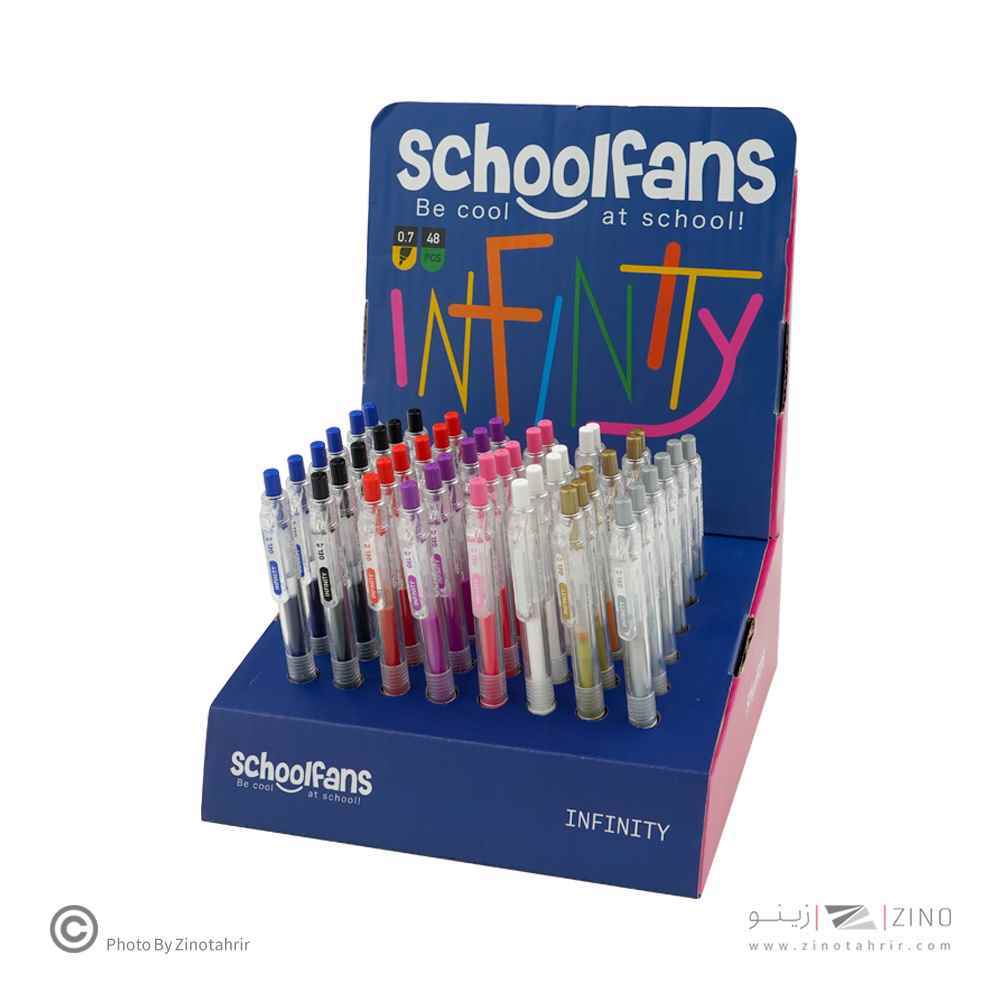 روان نویس فشاری گریپ دار اینفینیتی رنگ جور0/7 اسکول فنز استند120عددی کد921202