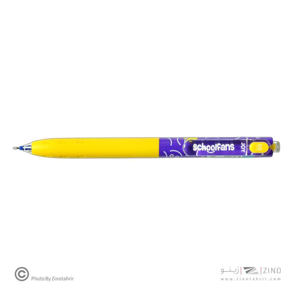 روان نویس فشاری0/5(رنگ آبی - مشکی)بدنه طرح دار سریJOY اسکول فنز کد921201