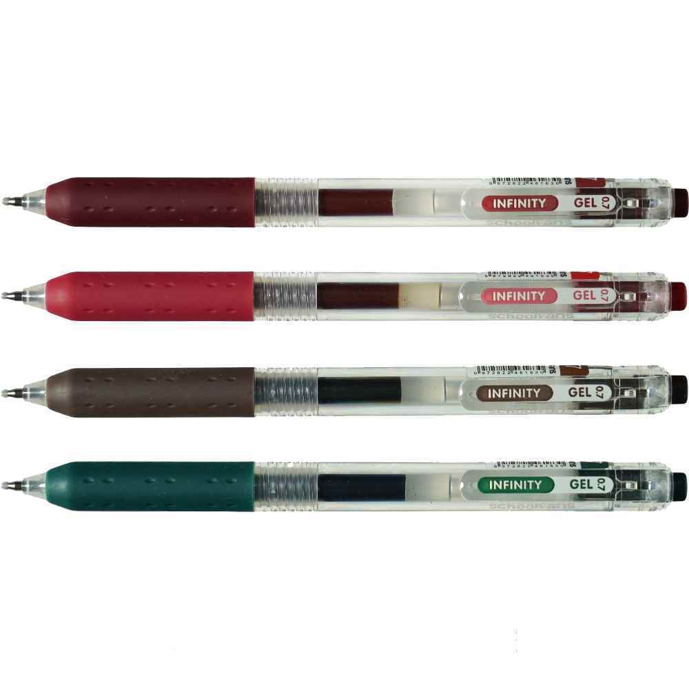 روان نویس فشاری گریپ دار0/7بسته8رنگ اینفینیتی(رنگ رترو) اسکول فنز کد921202-5