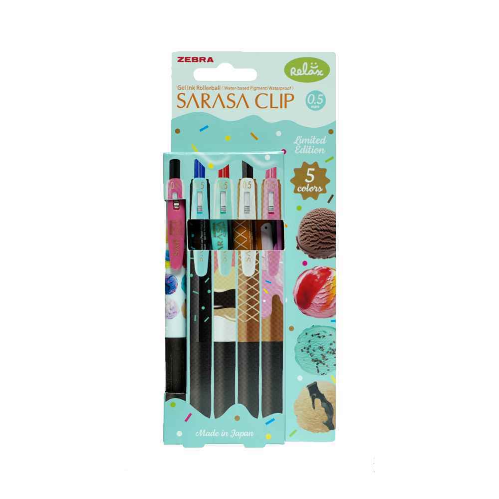 روان نویس فشاری ساراساکلیپرنگ جور 0-5 طرح بستنی زبرا