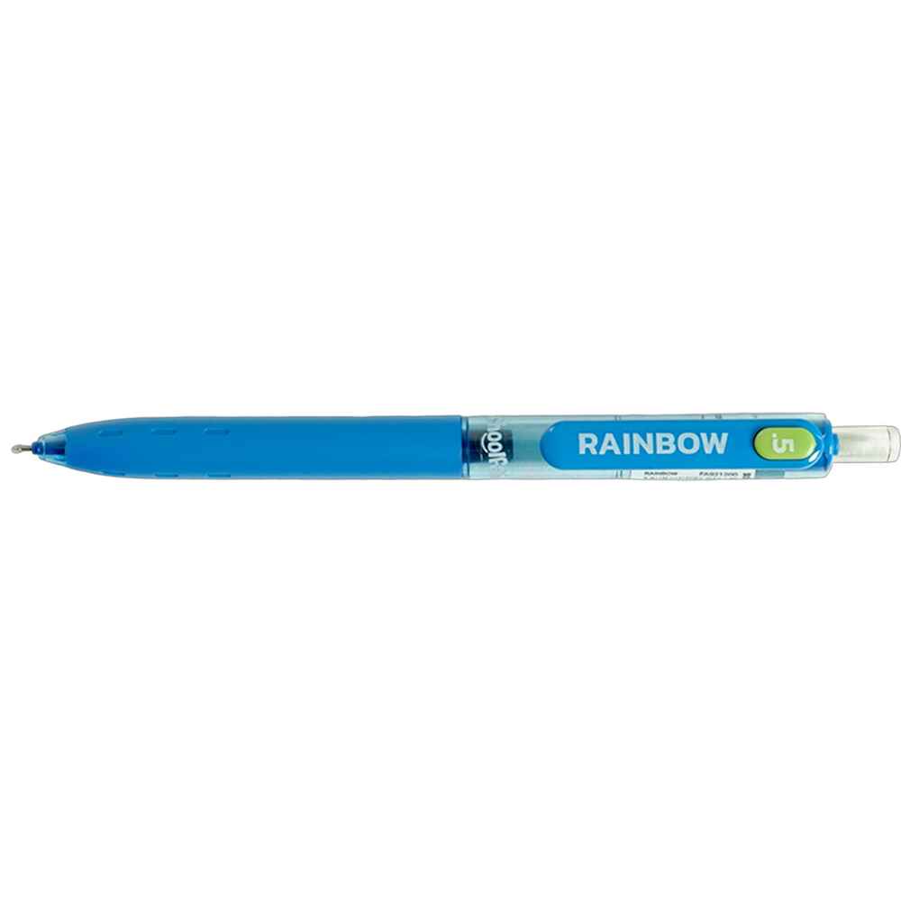 روان نویس0-5 فشاری آبی بدنه گریپ دار اسکول فنز سری rainbow