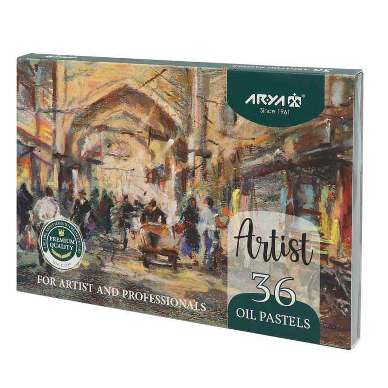 مداد شمعی 36 رنگ آریا arya artist 2603