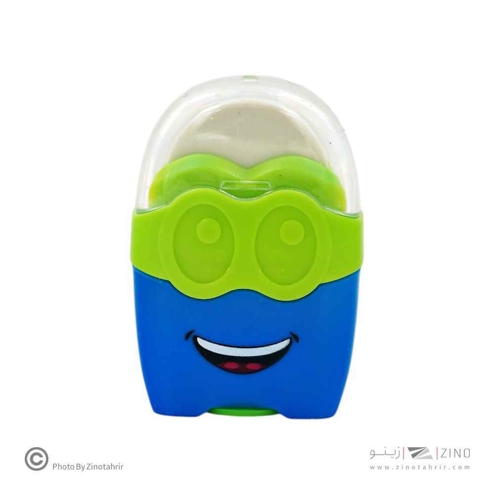 تراش پاکن دوسوراخ مخزن دار طرح لبخند پیکاسو کدSH-115