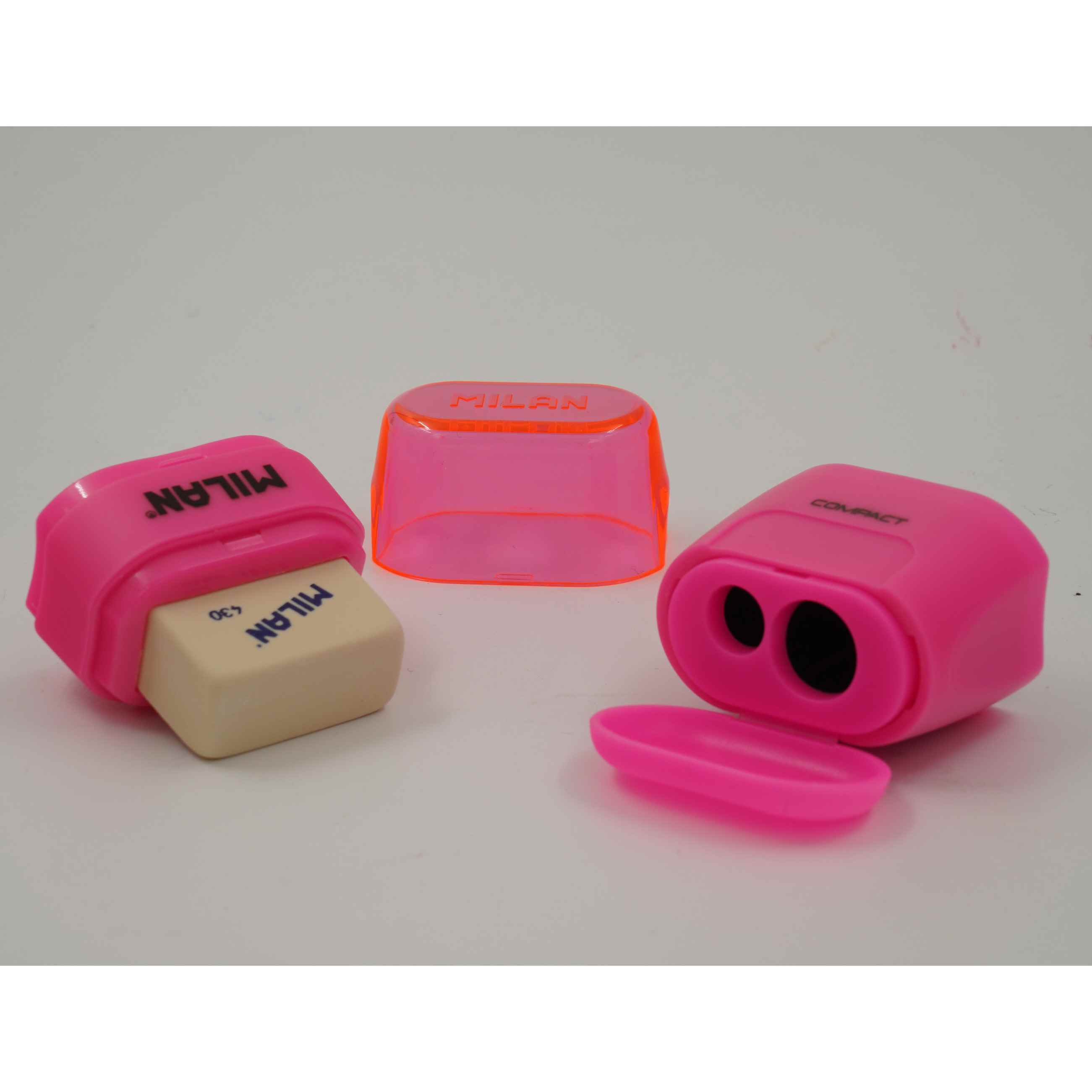 پاکن تراش دو سوراخ مخزن دار فلورسنت سری compact میلان کد4719116