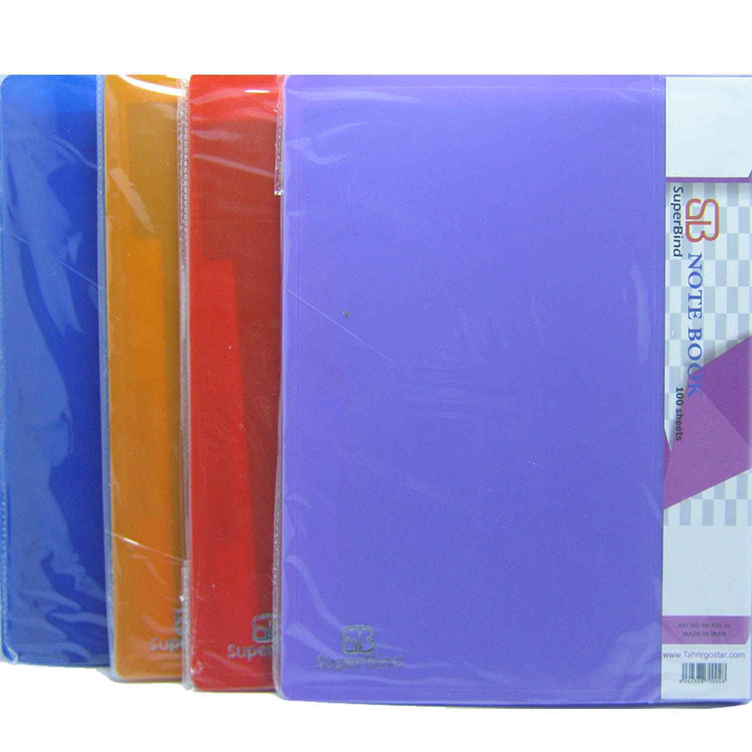 دفترکلاسوری 26حلقه  قفل فلز جلد طلقی بایدک سوپربایند