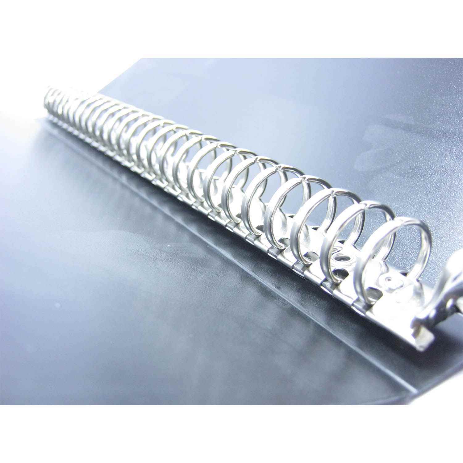 دفترکلاسوری 26حلقه قفل فلز(جلد طلقی بدون یدک) سوپربایند