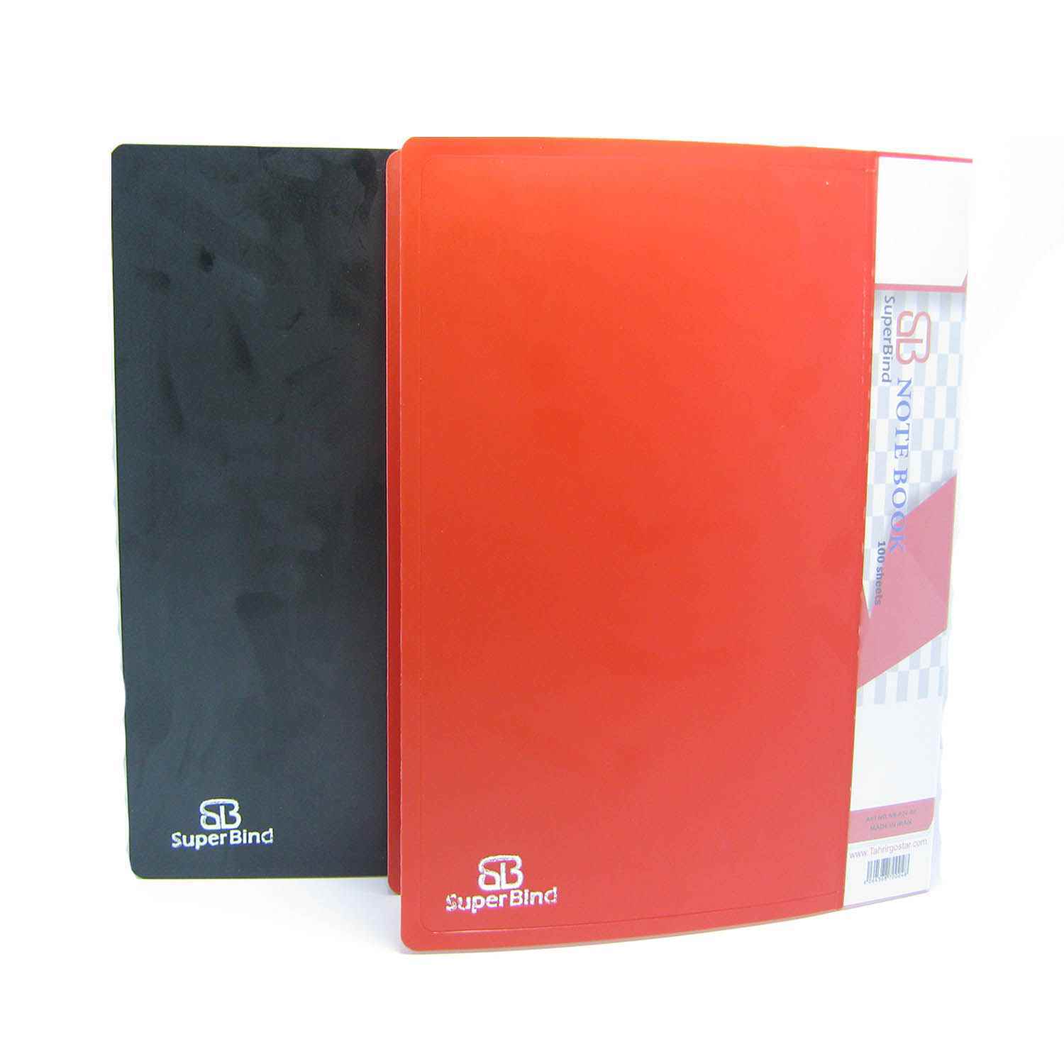 دفترکلاسوری 26حلقه قفل فلز(جلد طلقی بدون یدک) سوپربایند