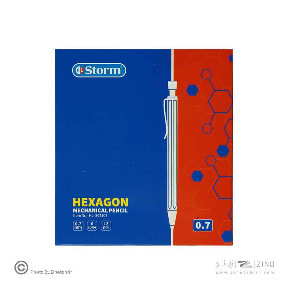 اتود0/7(بدنه شش گوش رنگ پاستلی) استورم سریHEXAGON کدHL-302107