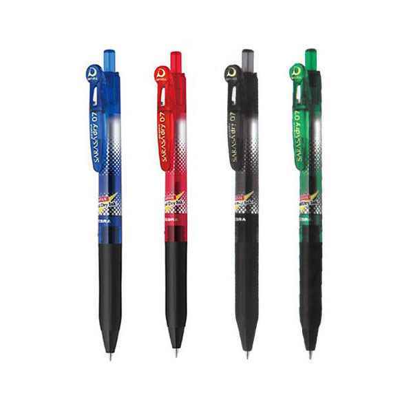 روان نویس فشاری ساراساکلیپ بسته5رنگ درای DRY 0/7 زبرا