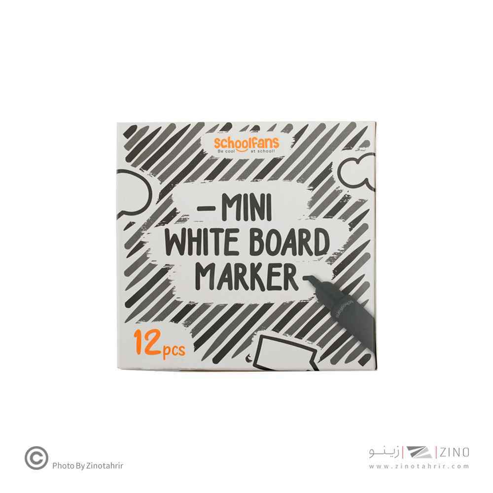 ماژیک وایت برد مینی گرد مشکی  اسکول فنز کد922207-2