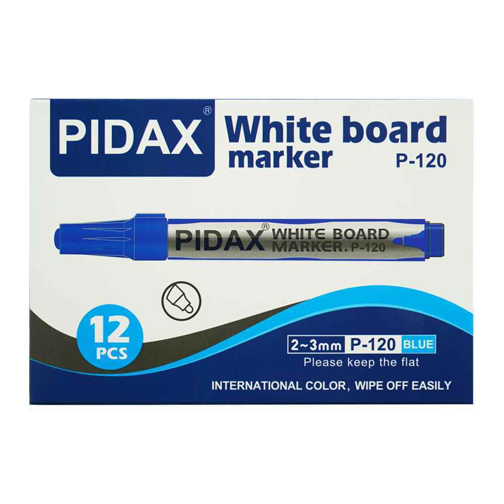 ماژیک وایت برد گرد آبی پیداکس کدp-120