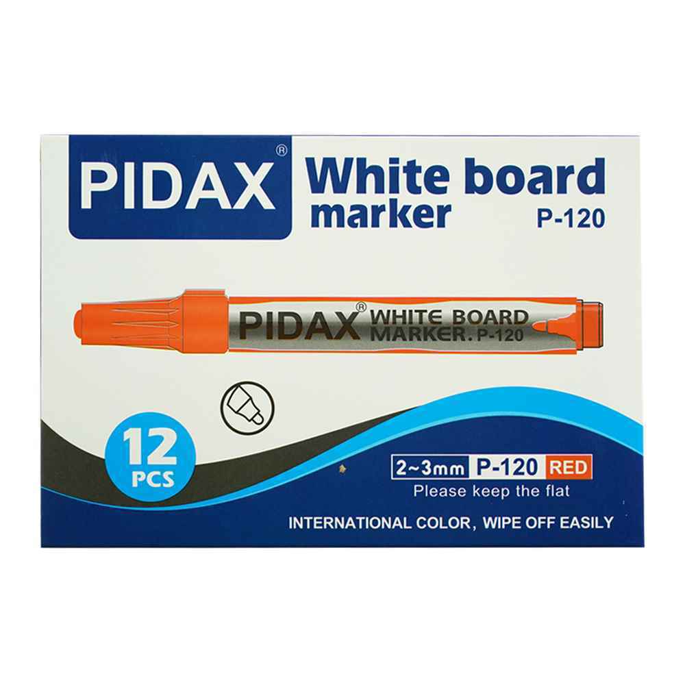 ماژیک وایت برد گرد قرمز پیداکس کدp-120