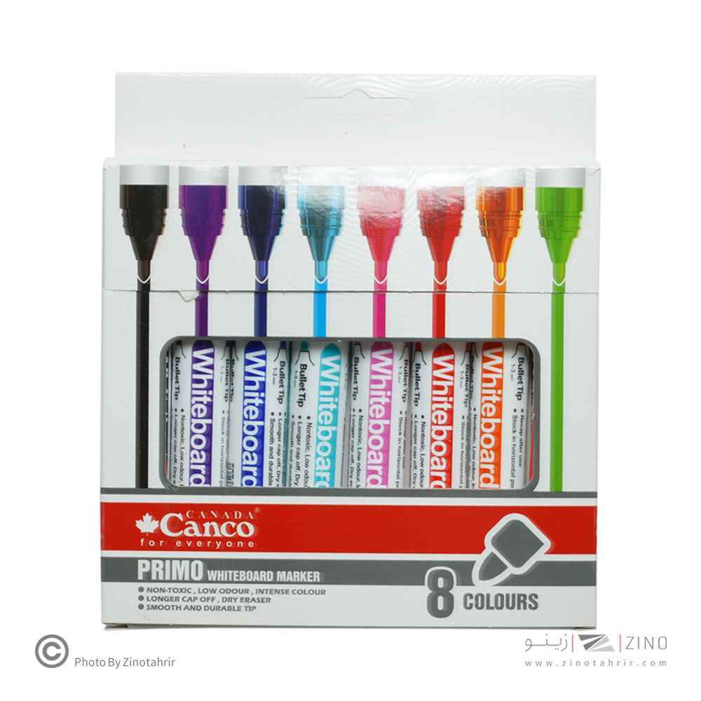 ماژیک وایت برد گرد 8رنگ کنکو*تعداد درکارتن50بسته ای*