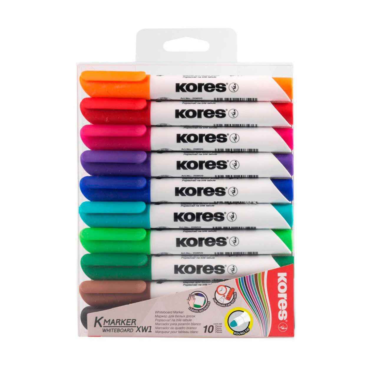 ماژیک وایت بردگرد10رنگ کورس