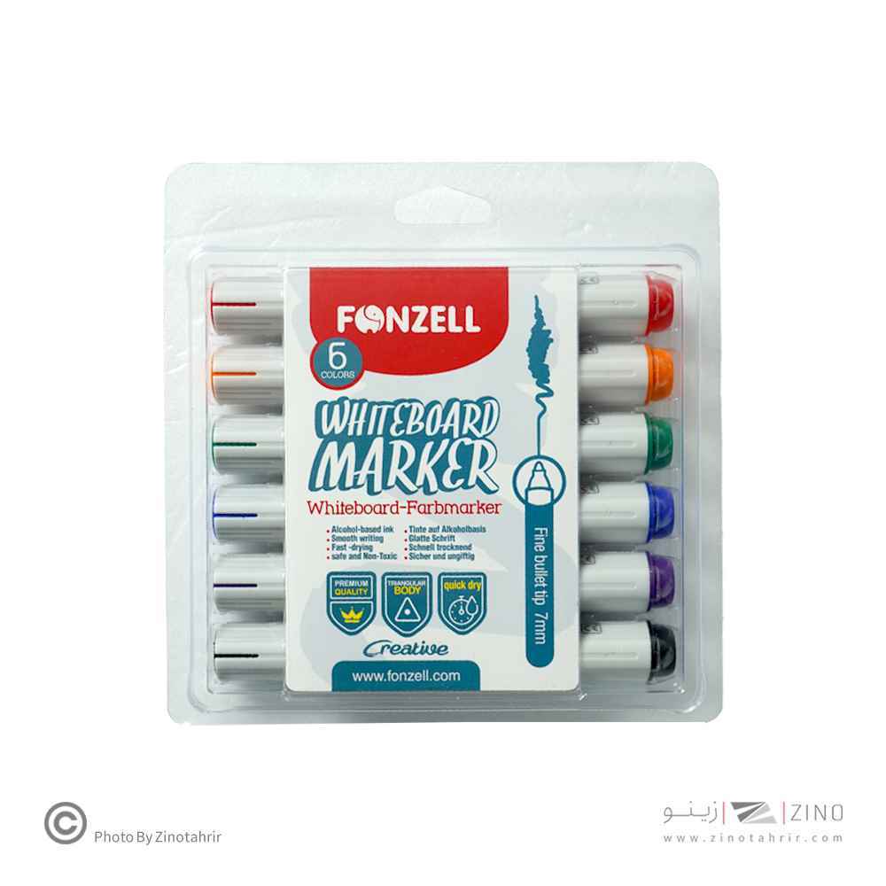 ماژیک وایت برد6رنگ گرد فونزل کد685007یاکد463007