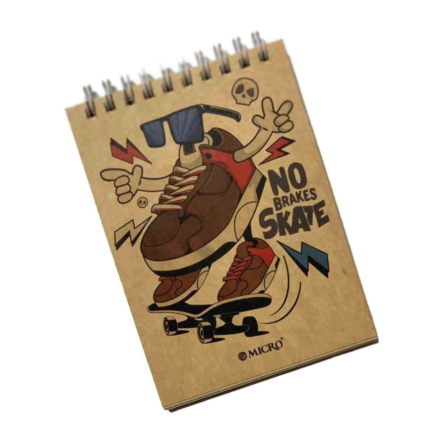 دفتریادداشت 60برگ سیم ازبالاکرافت 13*10میکرو کدF11