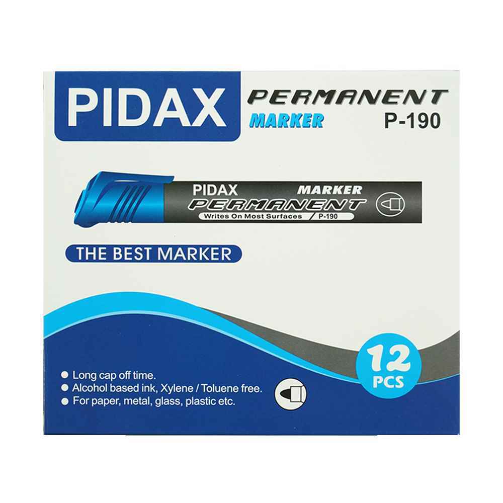 ماژیک معمولی گرد آبی پیداکس کدp-190